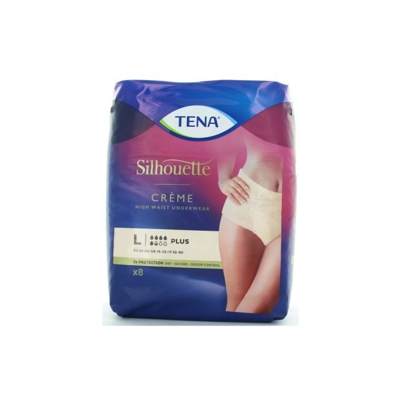 TENA LADY SILHOUETTE PLUS TG. L CREMA