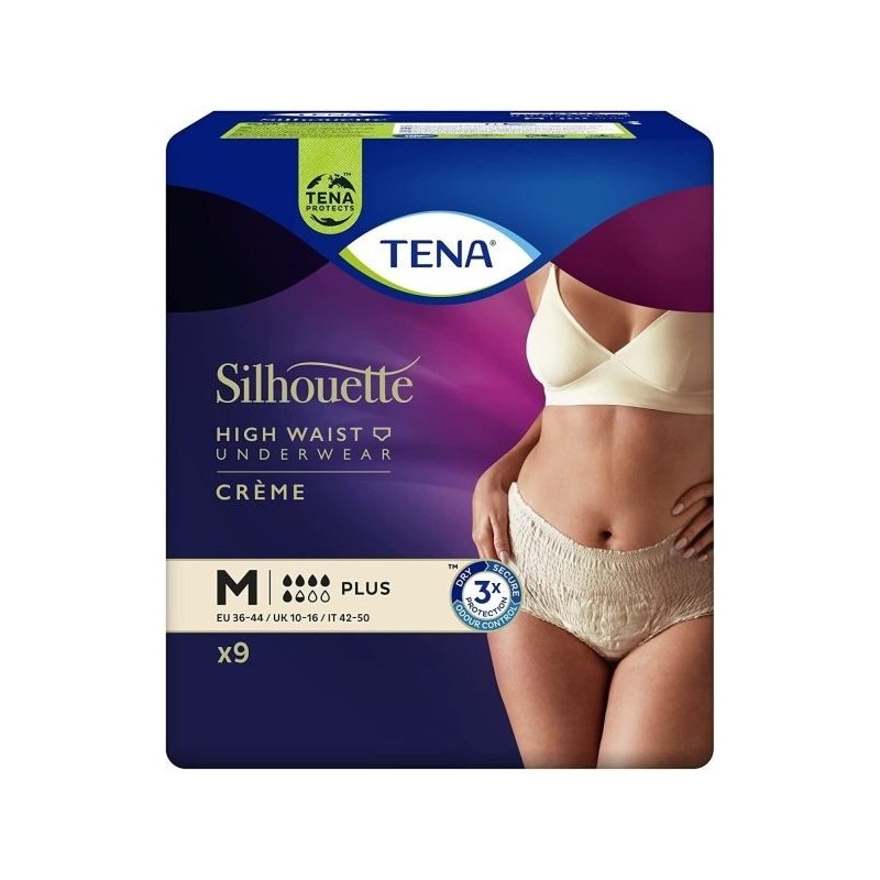 TENA LADY SILHOUETTE PLUS TG. M CREMA