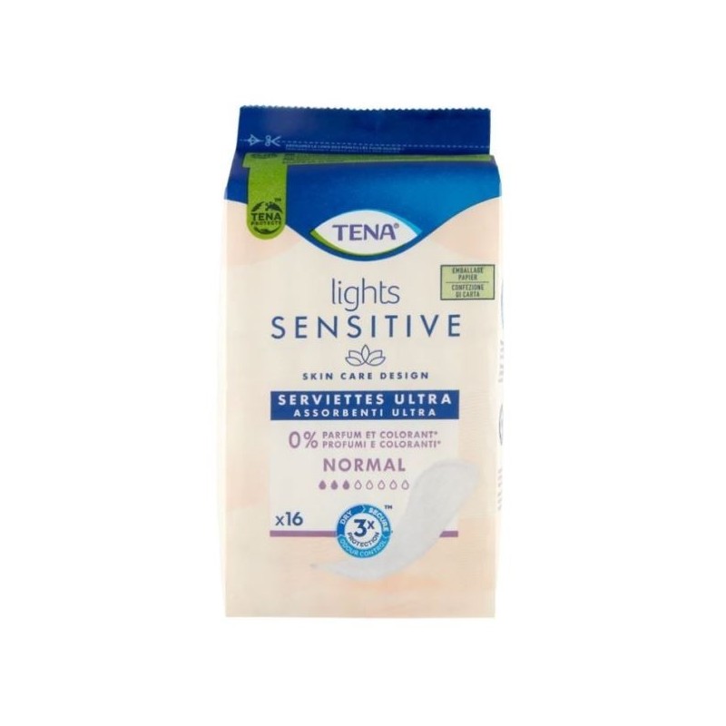TENA LIGHTS SENSITIVE ASSORBENTI ULTRA NORMAL 16 PZ