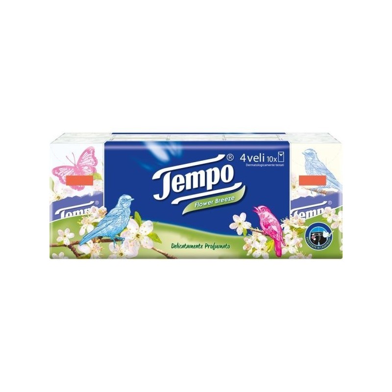 TEMPO FAZZOLETTI TROPICAL SPIRIT 10 PZ. 4V