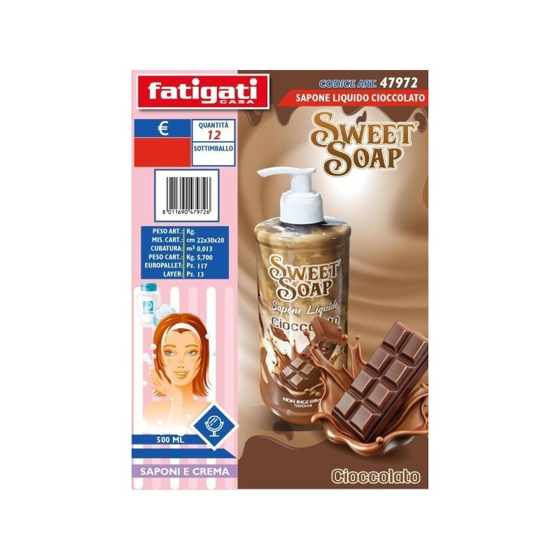 SWEET SOAP SAPONE LIQ. CIOCCOLATO 500ML