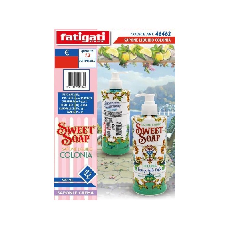 SWEET SOAP SAPONE LIQ. COLONIA 500ML