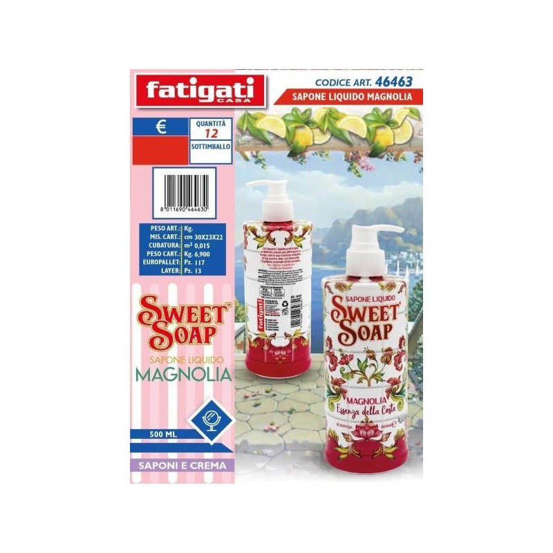 SWEET SOAP SAPONE LIQ. MAGNOLIA 500ML