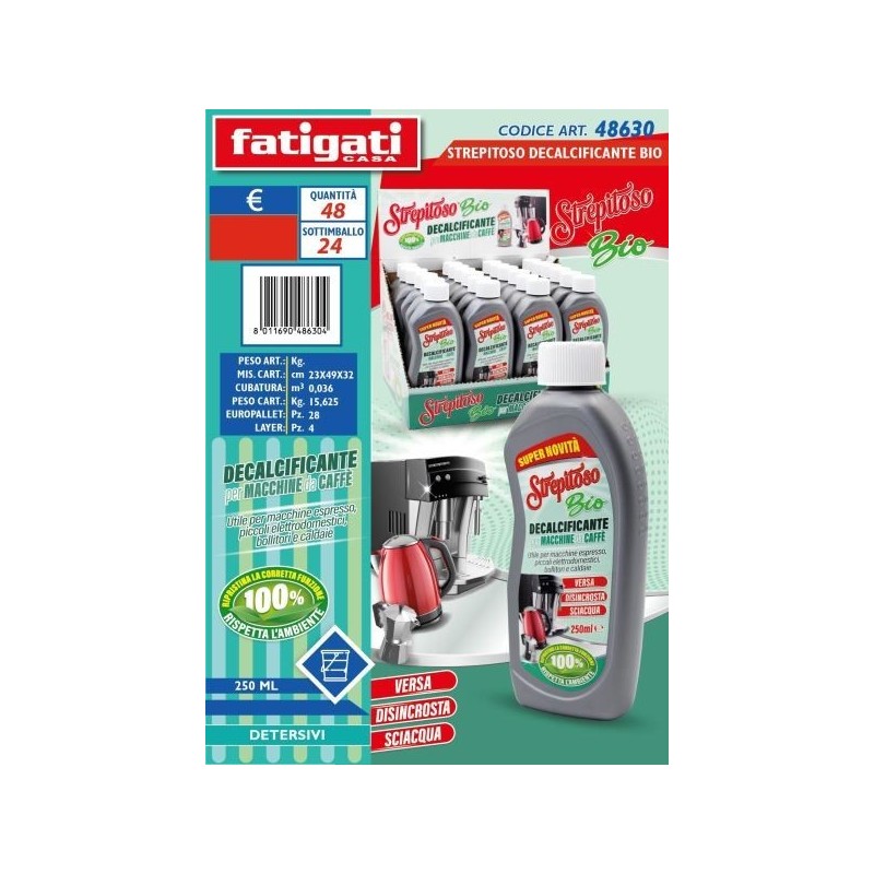 STREPITOSO BIO DECALCIFICANTE MACCHINE CAFFE' 250ML