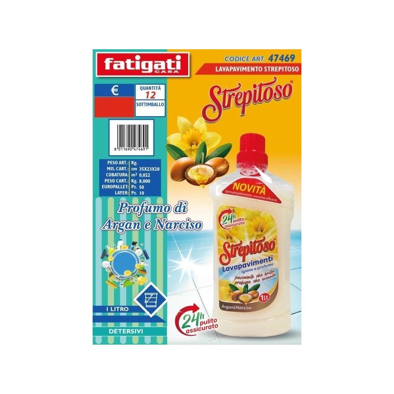 STREPITOSO LAVAPAVIMENTI ARGAN/NARCISO 1LT