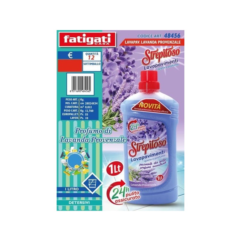 STREPITOSO LAVAPAVIMENTI LAVANDA PROVENZALE 1LT