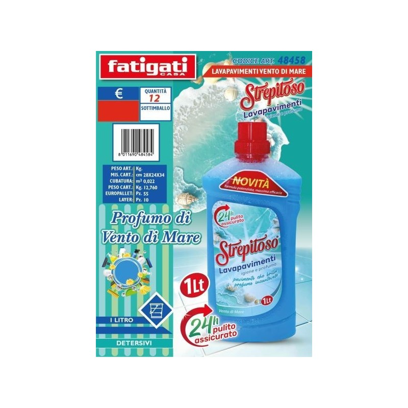 STREPITOSO LAVAPAVIMENTI VENTO DI MARE 1LT