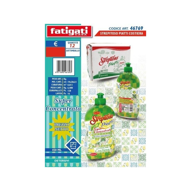 STREPITOSO PIATTI COSTIERA 450 ML
