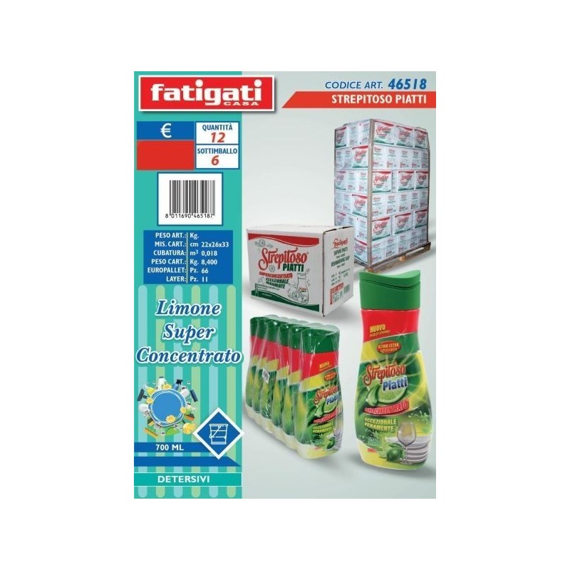 STREPITOSO PIATTI LIMONE 700 ML