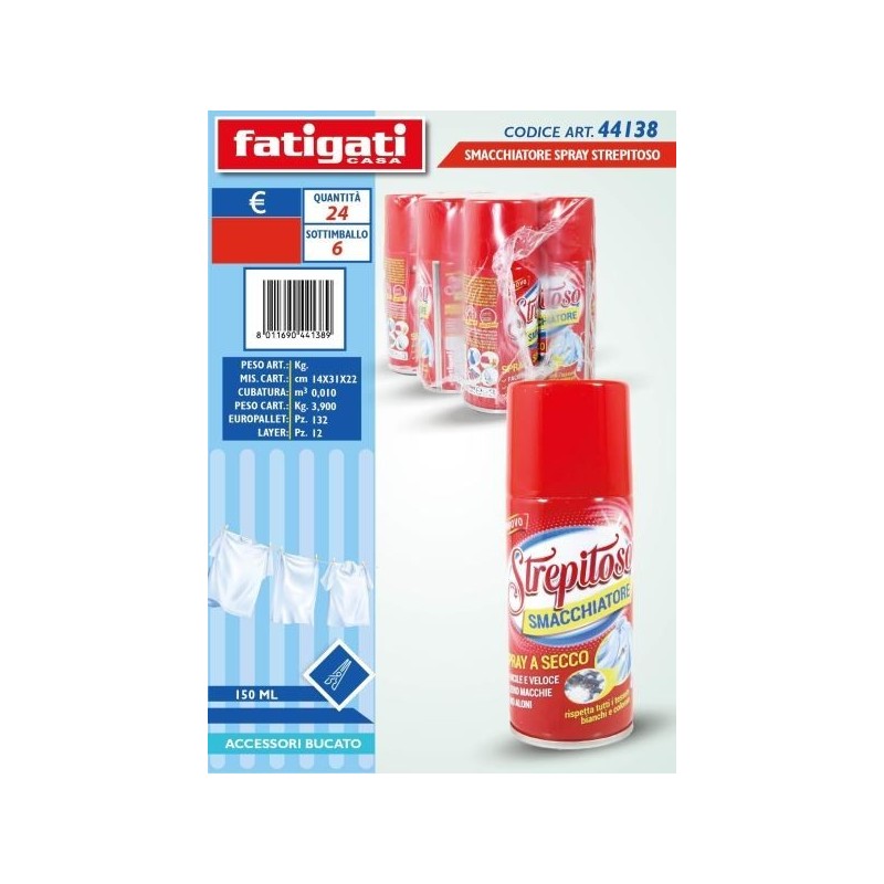 STREPITOSO SMACCHIATORE SPRAY 150 ML
