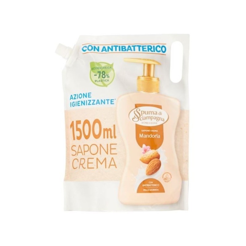 SPUMA DI SCIAMPAGNA SAP. LIQ. ECORICARICA MANDORLA 1LT