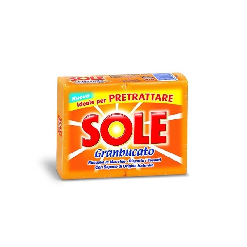SOLE SAPONE BUCATO GIALLO 500 GR 2PZ