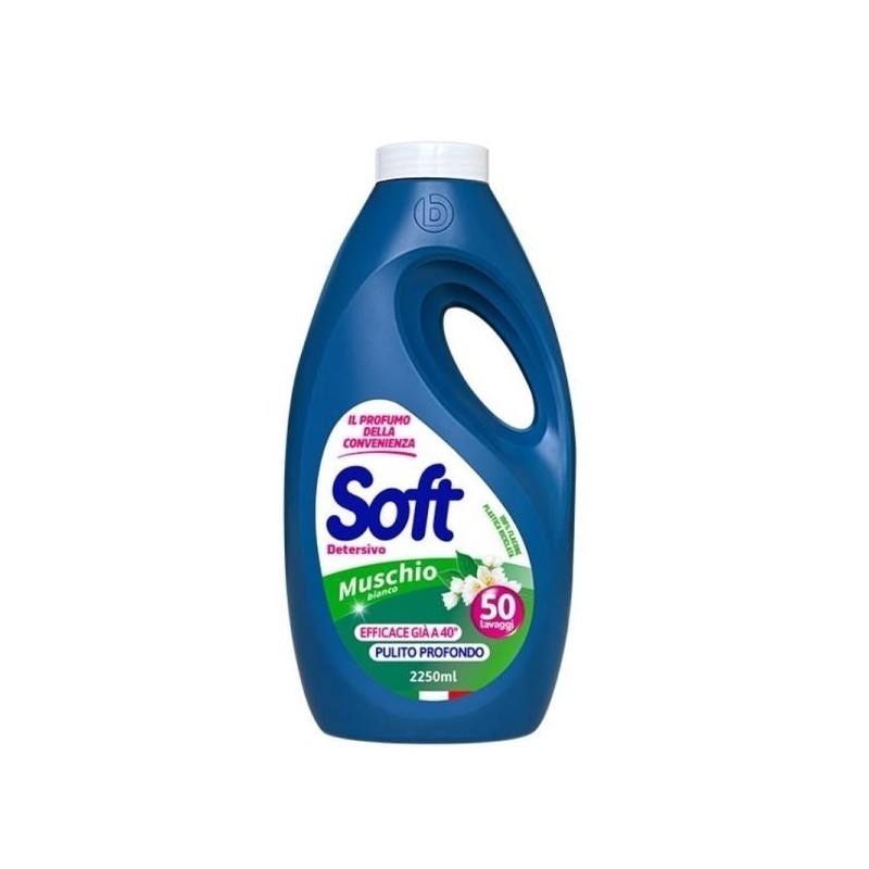 SOFT LAVATRICE LIQ. 50 LAV. MUSCHIO BIANCO 2,25 LT
