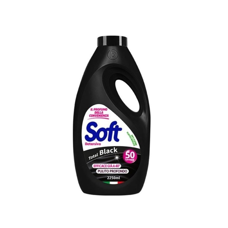 SOFT LAVATRICE LIQ. 50 LAV. TOTAL BLACK 2,25 LT