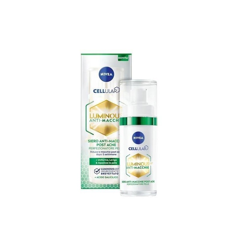 NIVEA CELLULAR LUMINOUS SIERO A/MACCHIE ACNE ACIDO SALICILICO 30ML