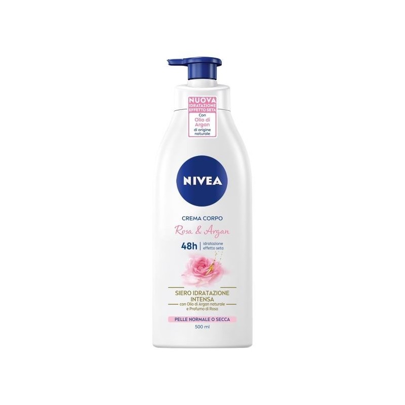 NIVEA CREMA CORPO PUMP IDRAT. OLIO ROSA/ARGAN 500ML