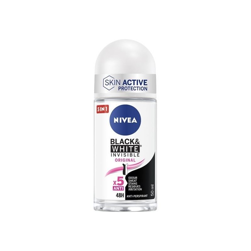 NIVEA DEO ROLL-ON BLACK & WHITE INVISIBLE ORIGIN. 50 ML