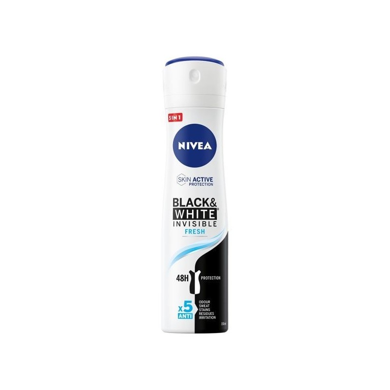 NIVEA DEO SPRAY B&W INVISIBLE FRESH 150 ML