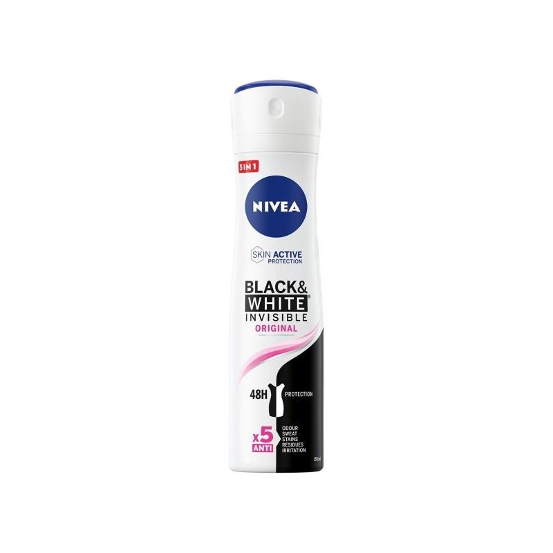 NIVEA DEO SPRAY B&W INVISIBLE ORIGINAL 150 ML