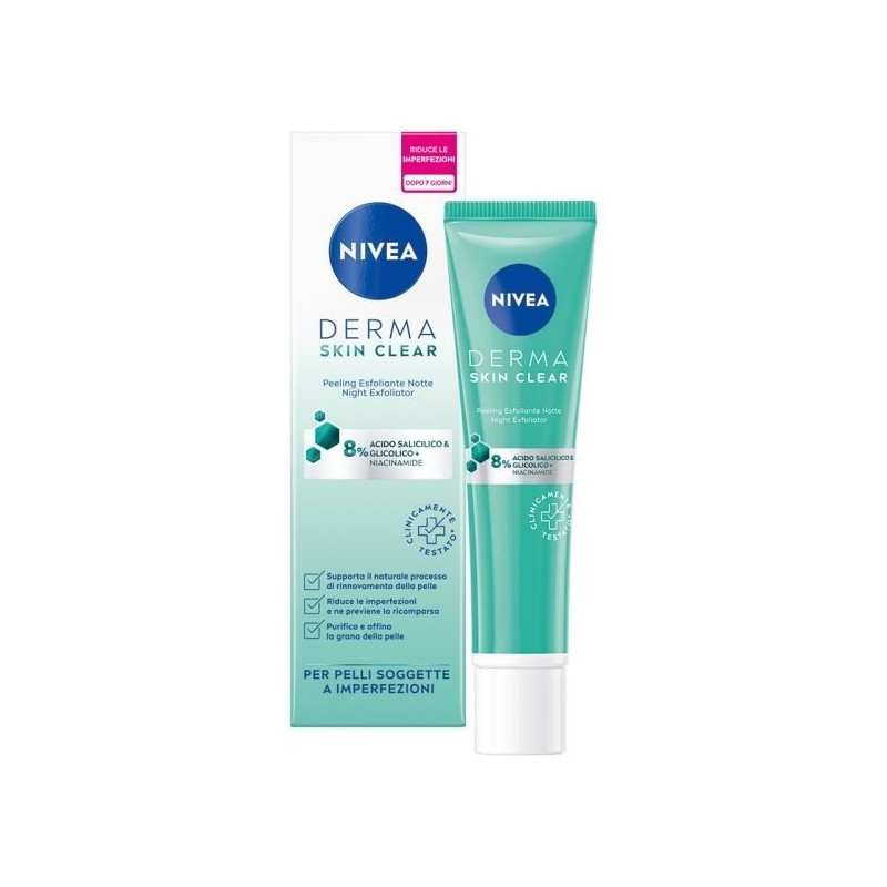 NIVEA DERMA SKIN CLEAR PEELING ESFOLIANTE NOTTE 40 ML