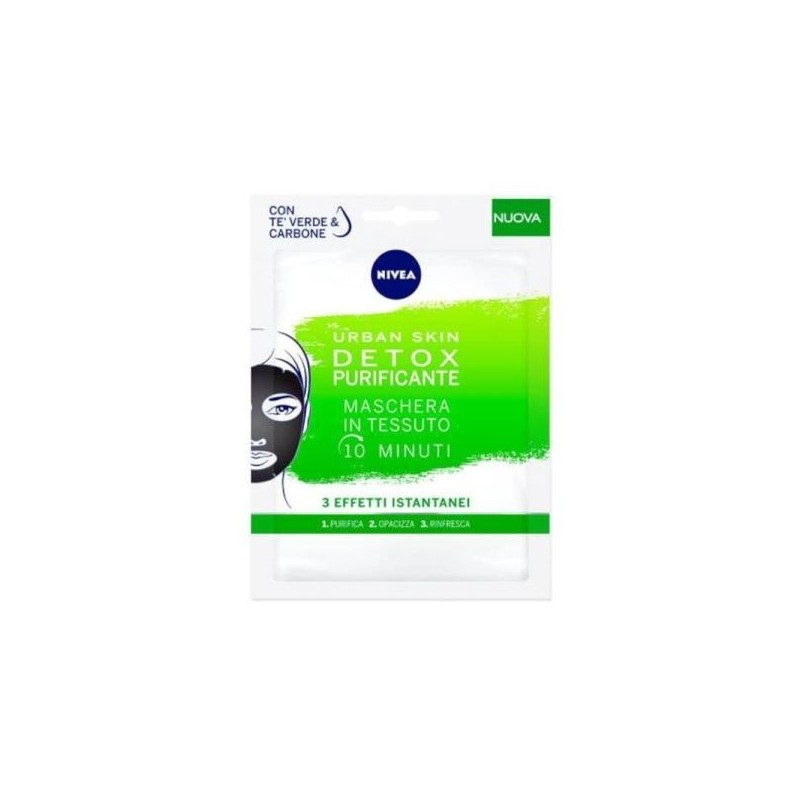 NIVEA MASCHERA URBAN SKIN TESSUTO PURIF.TE'VERDE
