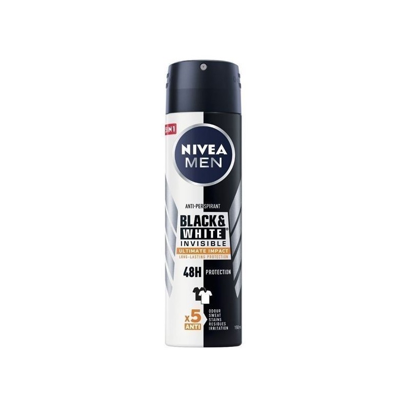 NIVEA MEN DEO SPRAY BLACK&WHITE ULT.IMPACT 150 ML