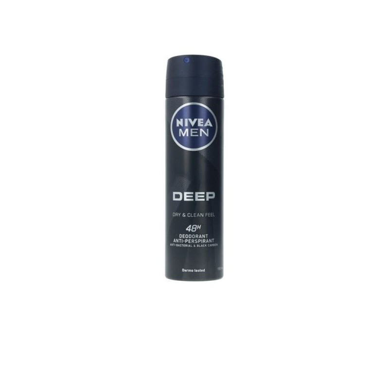NIVEA MEN DEO SPRAY DEEP BLACK CARBON 150 ML