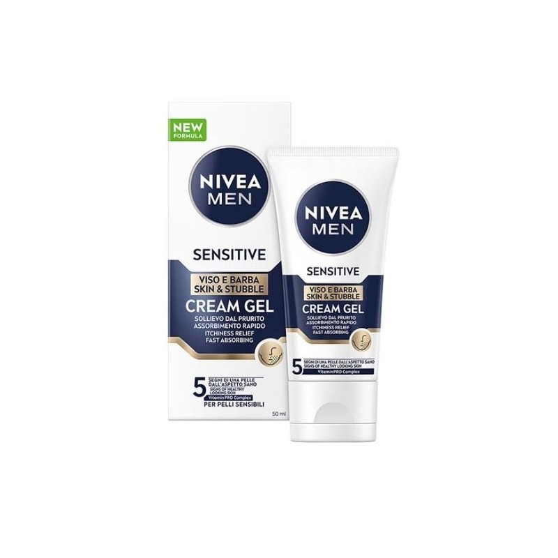 NIVEA MEN SENSITIVE CREAM GEL VISO&BARBA 50ML