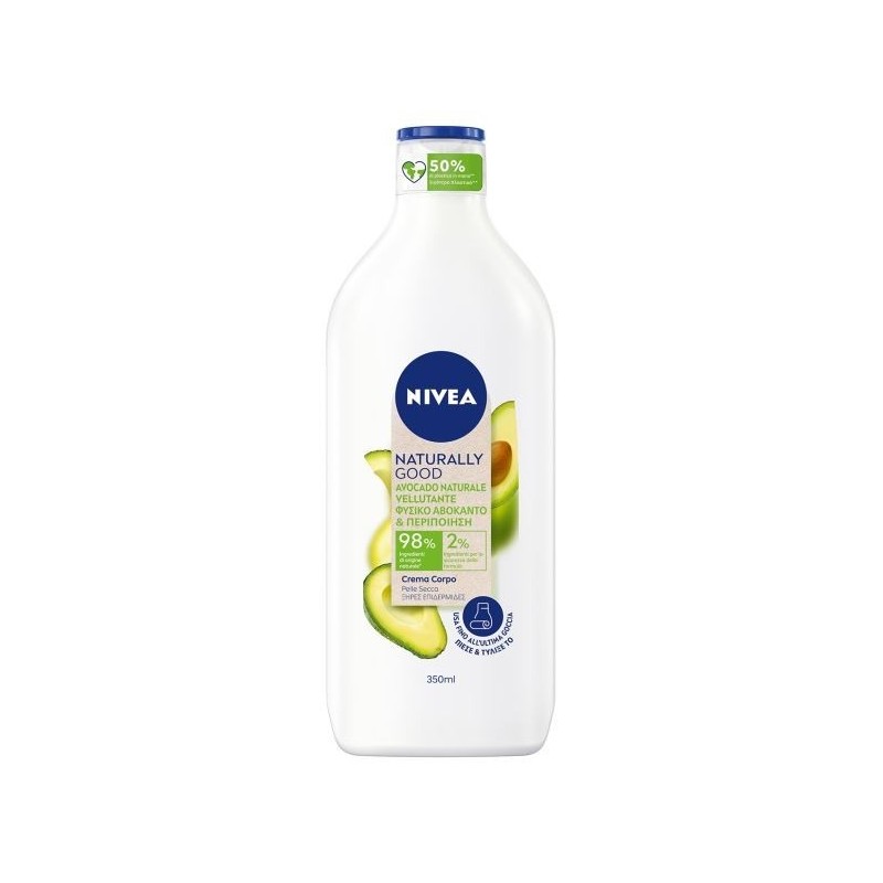 NIVEA NATURALLY CREMA CORPO AVOCADO 350 ML