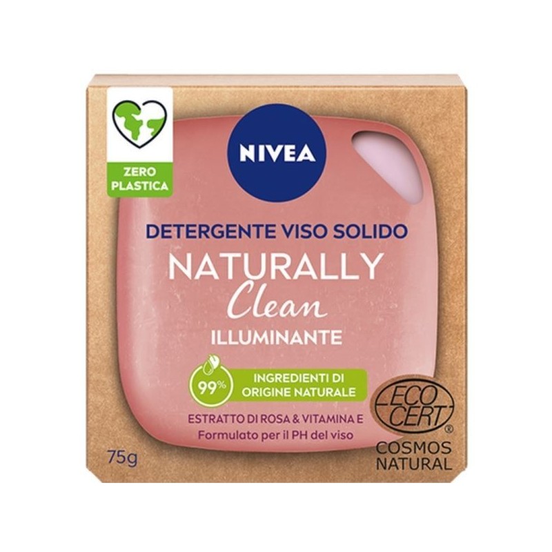 NIVEA NATURALLY SAPONE VISO SOLIDO ILLUMIN. 75GR