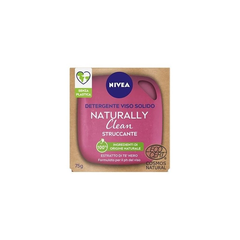 NIVEA NATURALLY STRUCCANTE VISO SOLIDO TE' NERO 75GR