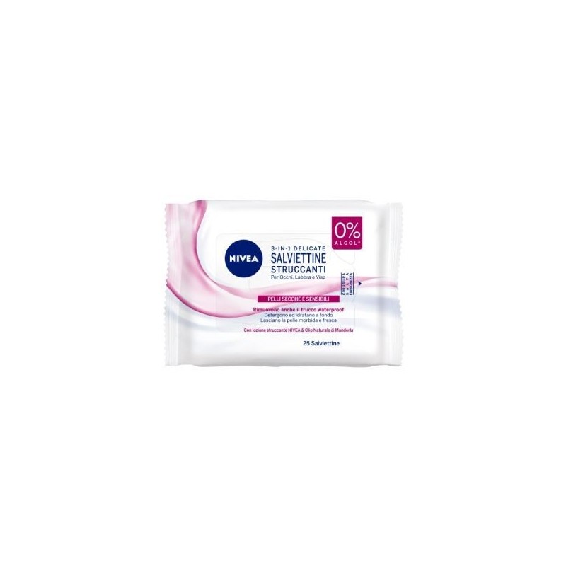 NIVEA SALVIETTINE STRUCCANTI DELICATE 25PZ