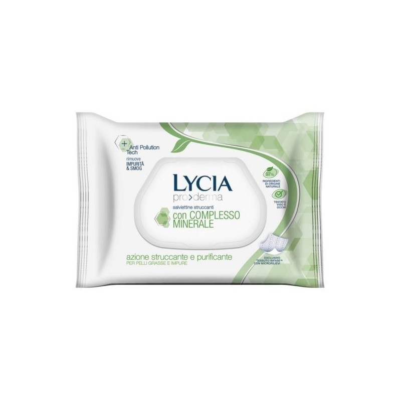 LYCIA SALVIETTE STRUCCANTI PELLI GRASSE 20PZ