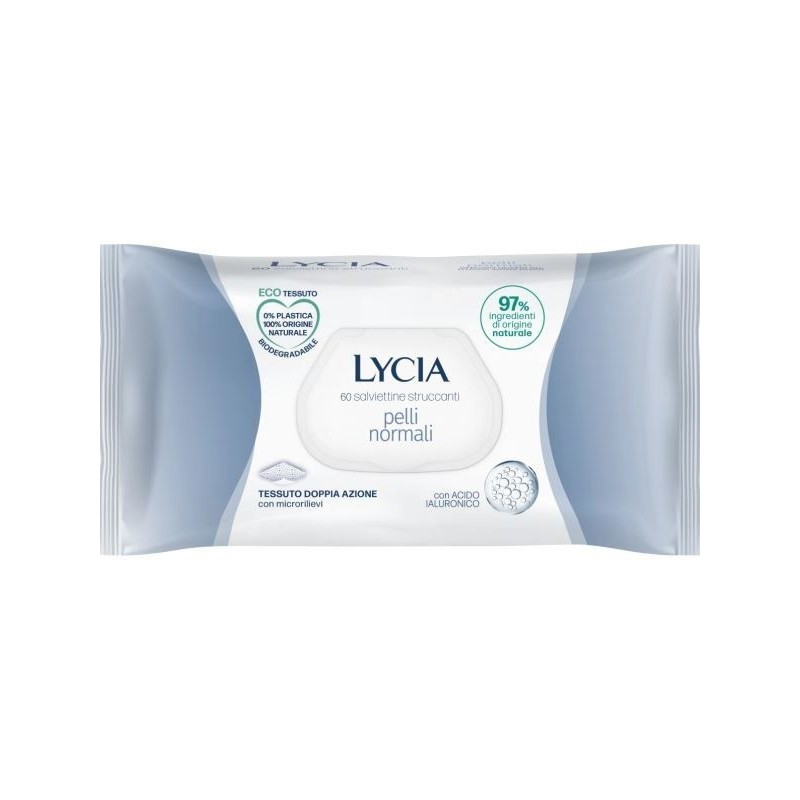 LYCIA SALVIETTE STRUCCANTI PELLI NORMALI 60 PZ