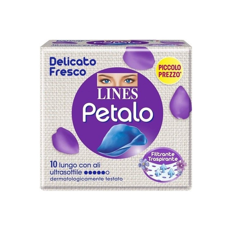 LINES IDEA PETALO BLU LUNGO C/ALI ULTRASOT. 10PZ