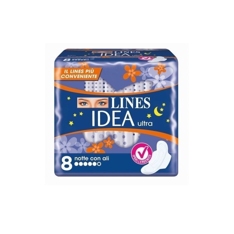 LINES IDEA ULTRA NOTTE CON ALI 8 PZ