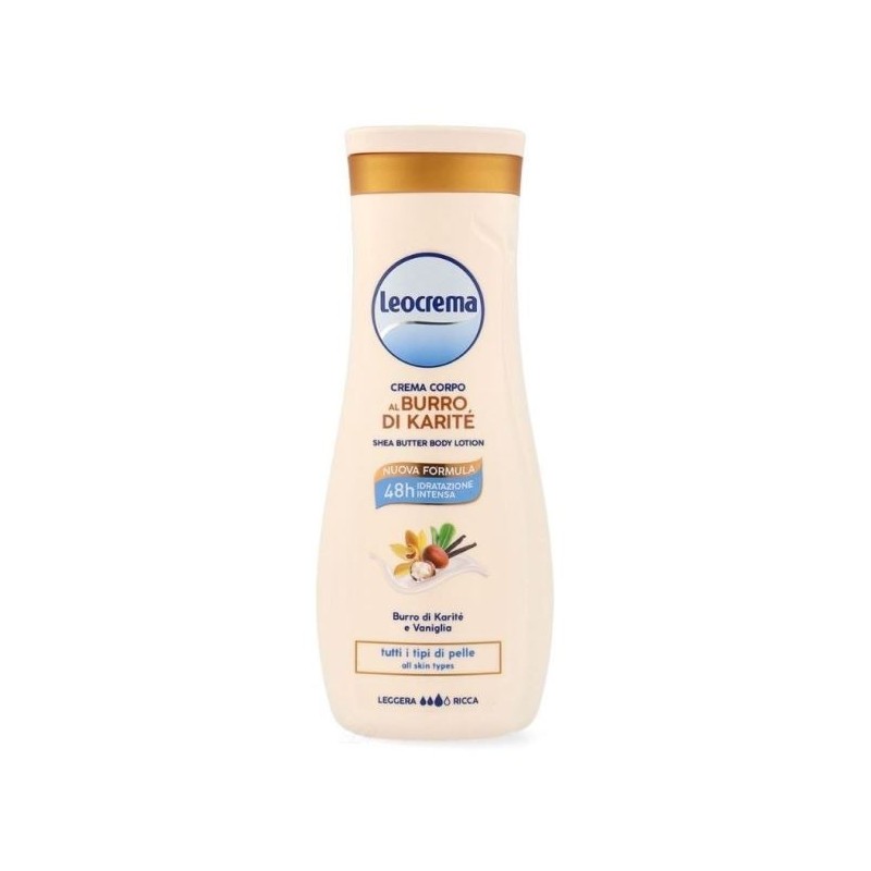 LEOCREMA FLUIDA ADDOLCENTE KARITE'/VANIGLIA 48H 400ML