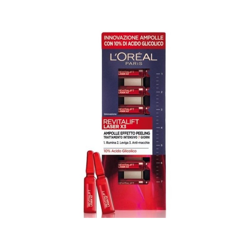 L'OREAL REVITALIFT LASER X3 AMPOLLE PEELING 7PZ