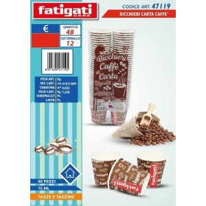 BICCHIERI CARTA CAFFE' 80PZ...