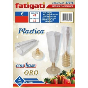 BICCHIERI PLAST.FLUTE 6 PZ...