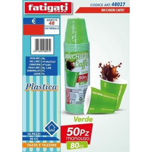 BICCHIERI PLASTICA CAFFE'...