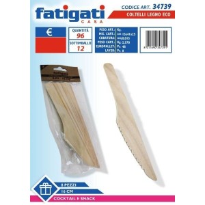 COLTELLI LEGNO ECO 8 PZ 16 CM