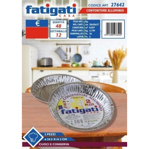 CONTENITORE ALLUMINIO 2PZ D...