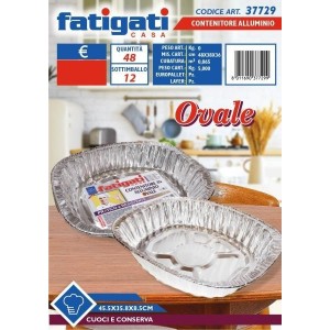CONTENITORE ALLUMINIO OVALE...
