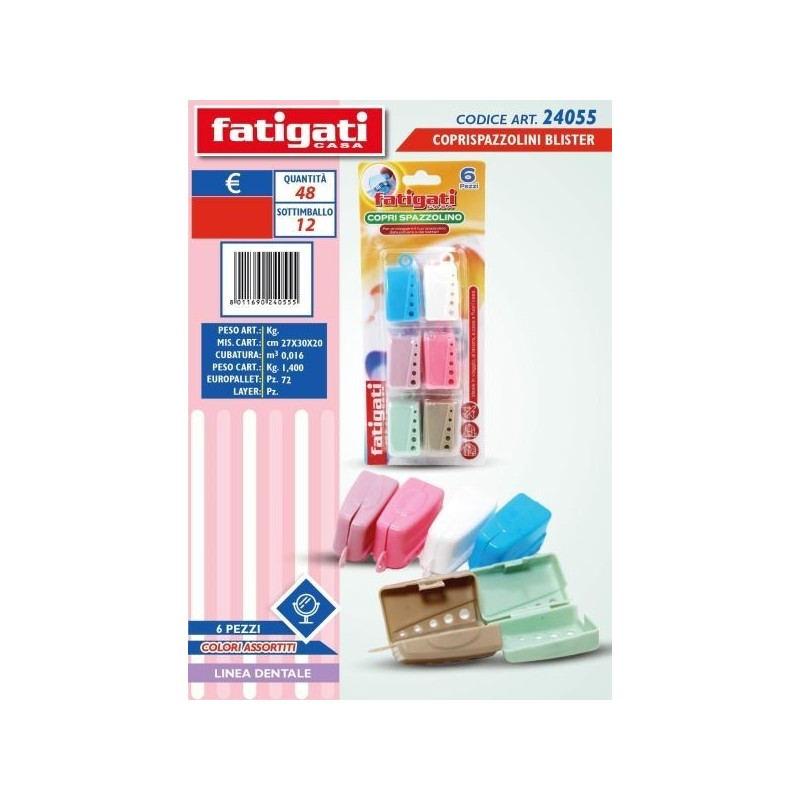 COPRISPAZZOLINI BLISTER 6 PZ COL. ASS.