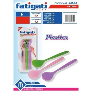CUCCHIAIO PLASTICA 16 CM 12PZ