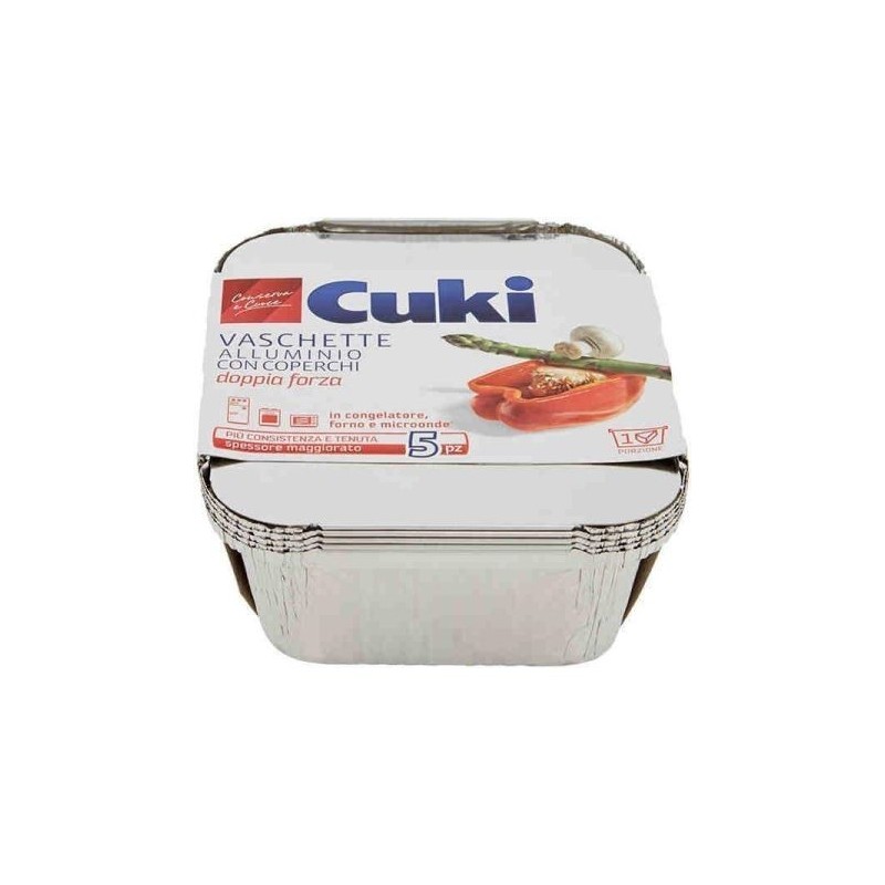 CUKI VASCHETTE ALLUMINIO C/C 1 PORZ. 5PZ RW31