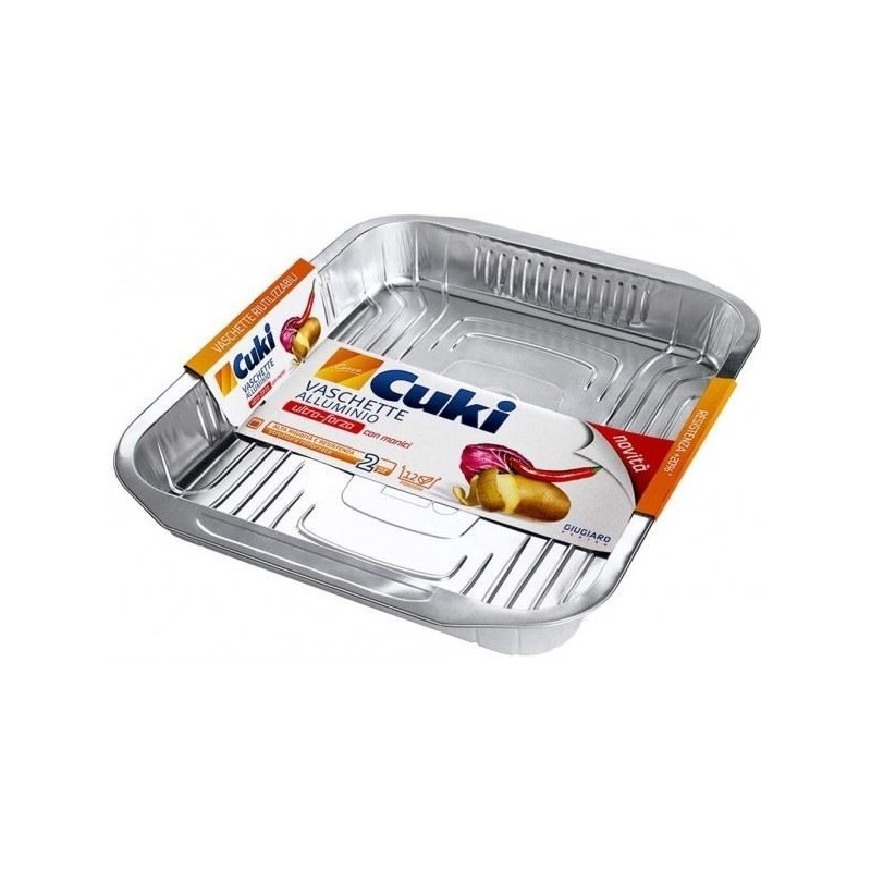 CUKI VASCHETTE ALLUMINIO S/C 12 PORZ. 2PZ RS74