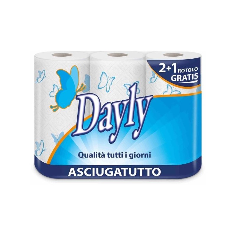 DAYLY ASCIUGATUTTO 3 ROTOLI 3 VELI