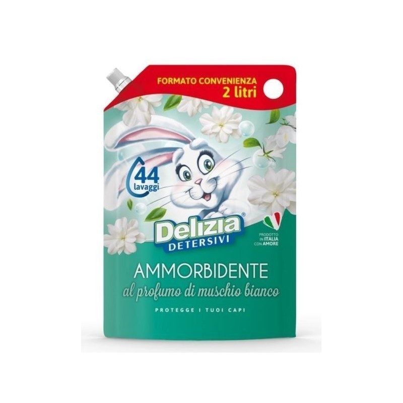 DELIZIA AMMORBIDENTE ECORICARICA MUSCHIO BIANCO 2 LT